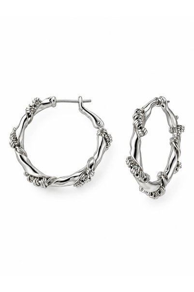 CHARMLUCKY SPECIAL EDITION DORIKA SPIRAL HOOP EARRINGS