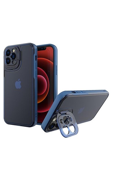 DAMUR Защитен калъф за Apple iPhone 14, серия Innovation, със стойка и защита...