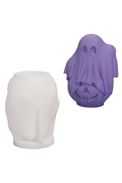 Generic Brand Matriță de silicon dovleac fantomă, matrițe de rășină de Hallow...