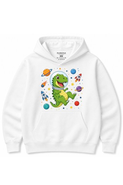 Rabona Fashion مغامرة دينو الفضائية – هودي قطني برسومات لطيفة لرواد الفضاء وا...