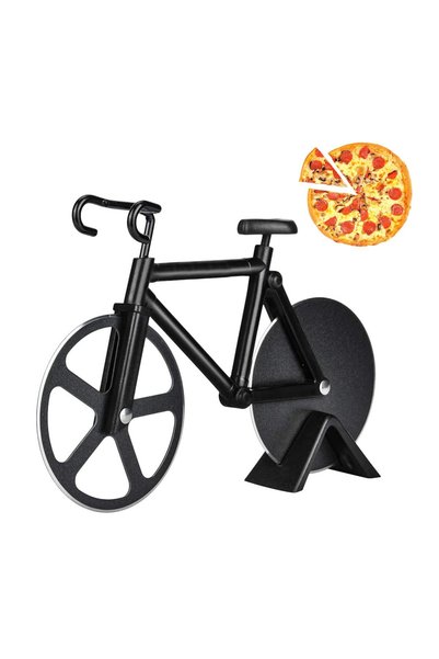 Generic Brand Tăietor de pizza pentru bicicletă cu lame super ascuțite din oț...