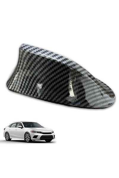 Generic Brand Antenă auto dintr-o singură bucată, Negru Carbon - Antenă unive...