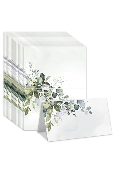 Generic Brand Σετ 50 καρτών θέσης βάπτισης 9x10cm, για διακόσμηση τραπεζιού