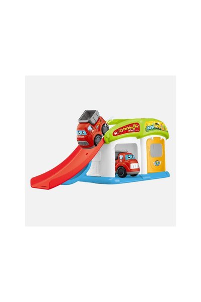 Jumbo Speedy Track Statie de Incarcare & Parking cu Rampa & Masina pentru Copii