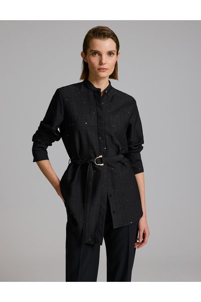 Pierre Cardin Siyah Comfort Fit Uzun Kollu Gömlek 50331505-VR046