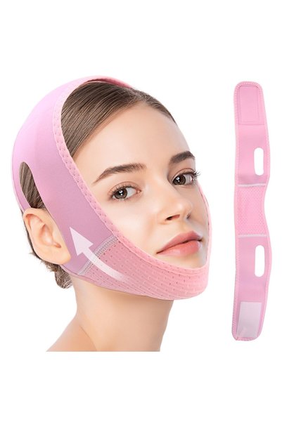 Generic Brand Masca facială în formă de V pentru eliminarea bărbiei duble - R...