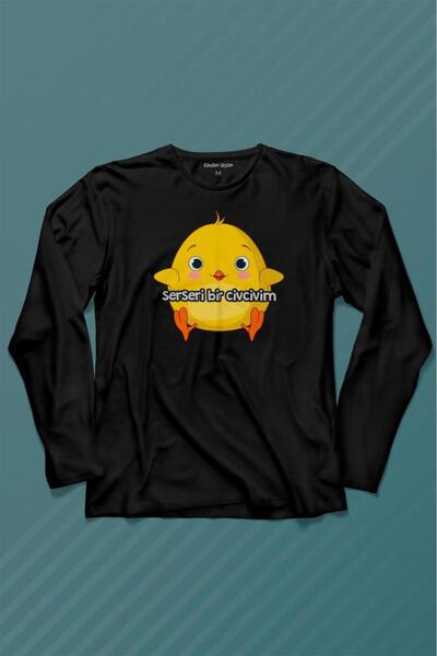 Kendim Seçtim I'm a Tramp Chick Chicken Yellow Chick Tricou cu mânecă lungă T...