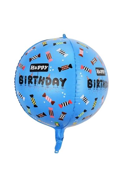 DAMUR Balon din folie metalică, Inovație, Figuri 4D, Model La mulți ani, Temă...