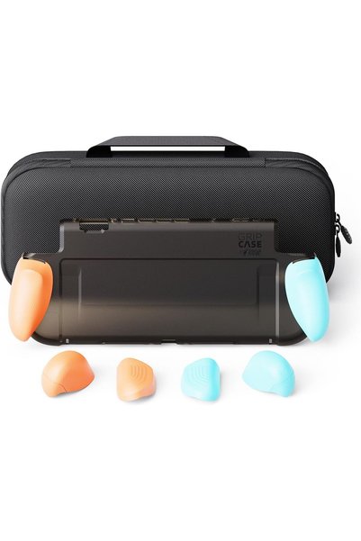Generic مجموعة GripCase من Skull & Co. لجهاز Nintendo Switch 2: غطاء واقٍ ناع...