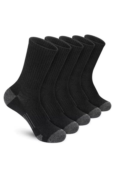 Generic Brand Pachet de 5 perechi de șosete sport pentru bărbați, șosete înal...