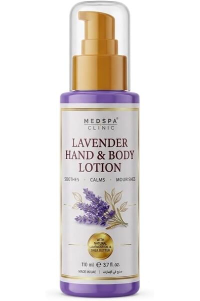 MEDSPACLINIC Lavender Hand & Body Lotion 110ml (3.7 fl oz) – Travel Size Mois...