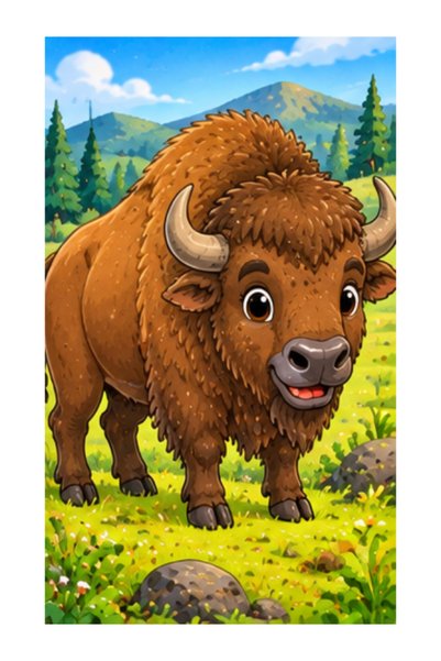 Gabcom Puzzle pentru copii cu Zimbru – 4 piese , 10x10cm , Puzzle Educativ cu...