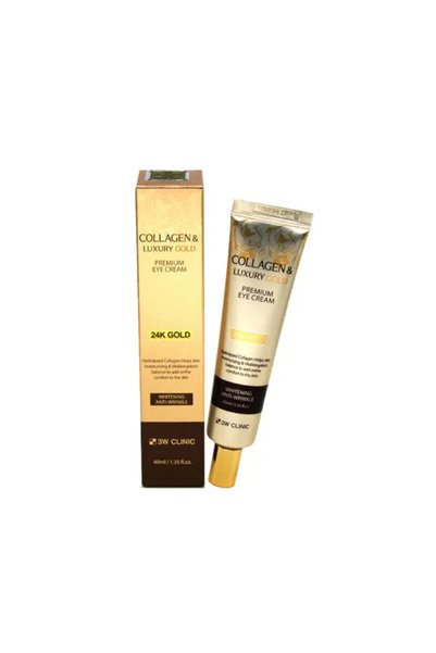 3W CLINIC Premium Eye Cream with Collagen and Luxury Gold, 40 ml