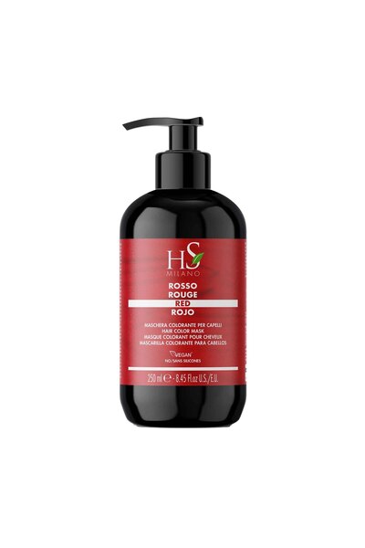 HS Masca de vopsit părul Milano Color Mask Roșu 250 ml