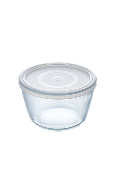 Pyrex Cook&Freeze Cam Yuvarlak Kapaklı Saklama Kabı 1,1 L Beyaz
