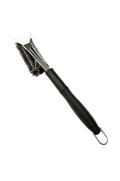 Generic Brand Perie de Sarma pentru Grătar, Mâner 45 cm, din Oțel inoxidabil,...