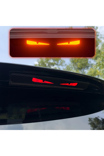 Choice Monster Eyes Car Rear Light Sticker - Cartoon Devil Eyes Tail Light De...