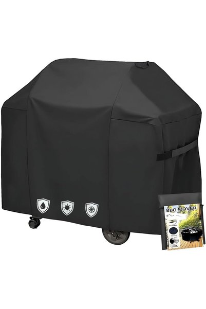 LuzCadaVez Grill Cover Barbecue Charcoal Grill Cover with Adjustable Strap Wa...