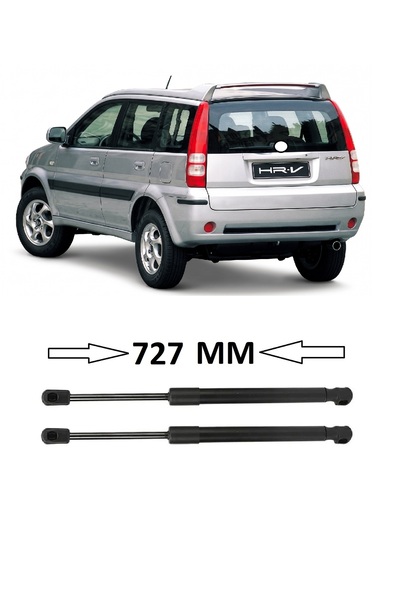 cme parts Honda HR-V Hrv 1999-2006 Uyumlu Sağ + Sol Takım Bagaj Amortisörü 2 Adet 727MM 400N 04746S2H010