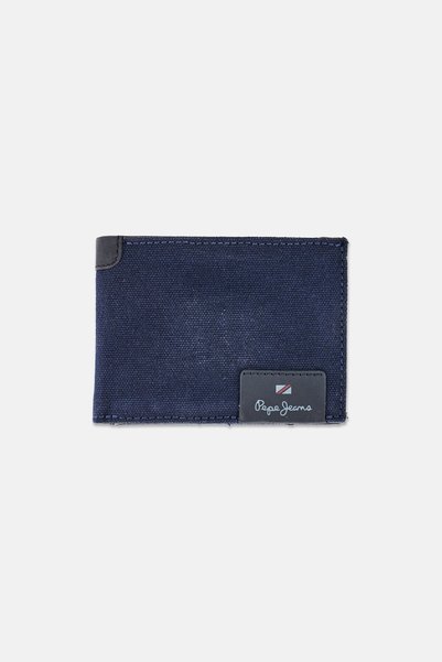 Pepe Jeans Men Brand Logo Wallet, Navy