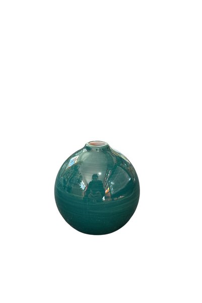 COZY Vaze decorative verzi închis – din ceramică, formă rotundă, stil modern
