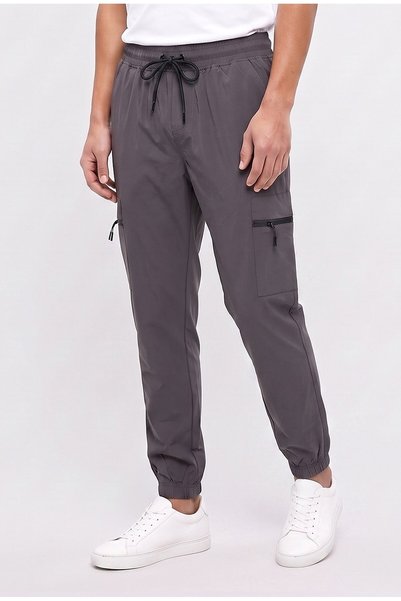 Athletex Men Sportswear Fit Training Track Pants, Dark Grey