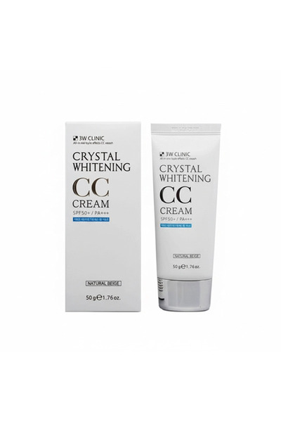 3W CLINIC كريم تفتيح البشرة كريستال، بعامل حماية من الشمس SPF50+ و PA+++, 50 ...