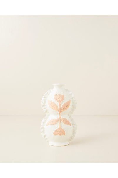 English Home Merisa Stoneware Vazo 26 cm Bej - Açık Kahve