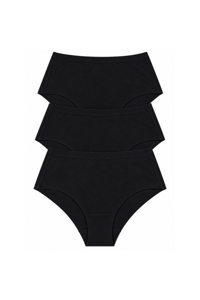 BONBON Women's Cotton 3-Pack Stitch-Free, Non-Marking, Laser Cut Briefs BB2854