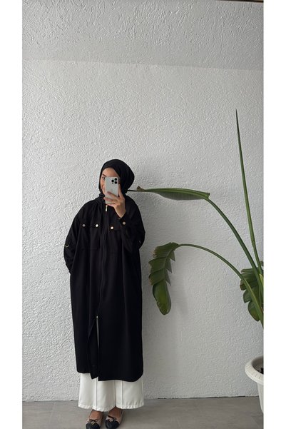 NUHBE OYSHO LONG TUNIC - BLACK
