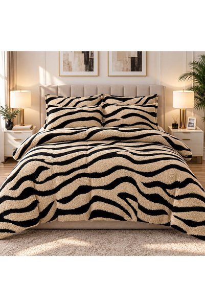 OEM Lenjerie de pat Cocolino, 4 piese, pentru 2 persoane, 160x200 cm, model z...