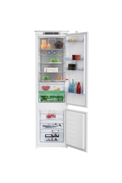 Beko Frigider combinat BCNA306E4SN, 284 l, Clasa E, NeoFrost Dual Cooling, Ha...