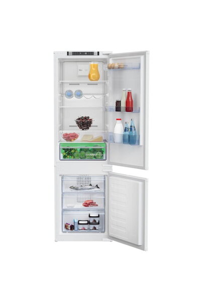 Beko Combina frigorifica BCNA275E41SN, 254 l, Clasa E, NeoFrost Dual Cooling,...