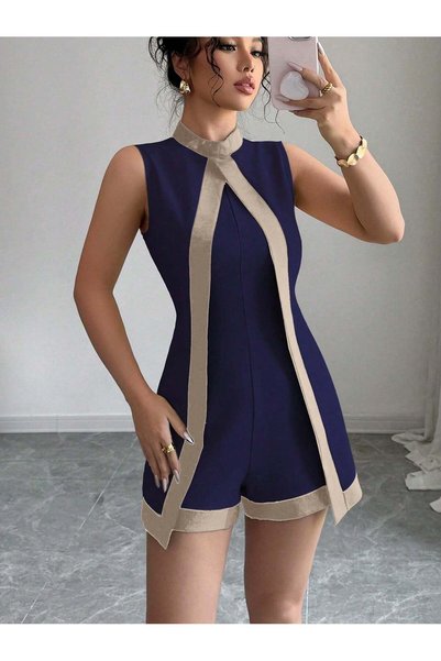 Sheya Short overalls, blue