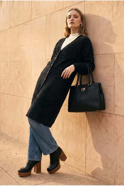 KADO OUTLET Angora Cardigan with Beaded Details
