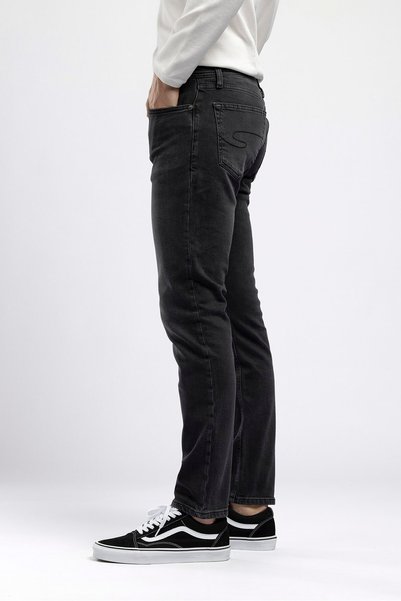 Lee Cooper Jagger Erkek Slim Straight Tam Kalıp Jean Siyah