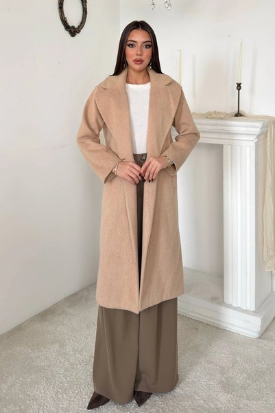bysocafashion معطف طويل نسائي من ماركة "كاميل".