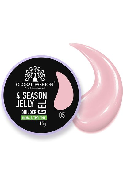 GLOBAL FASHION Professional Global Fashion 4 Season Jelly Builder Gel for Nai...