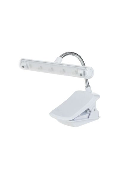 Jumbo Lampa de Citit LED Alb cu Clip Alb 15cm