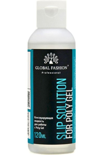 GLOBAL FASHION Professional Polygel Slip Solution Kit - Clear Anti-Stick Liqu...