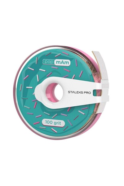 STALEKS Pro Expert Donut papmAm λευκή λειαντική ταινία, για ίσια βάση, σε πλα...