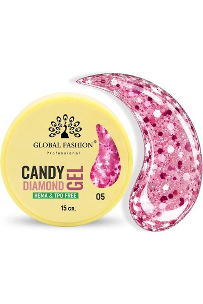 GLOBAL FASHION Professional Global Fashion Candy Diamond Builder Gel for Nail...