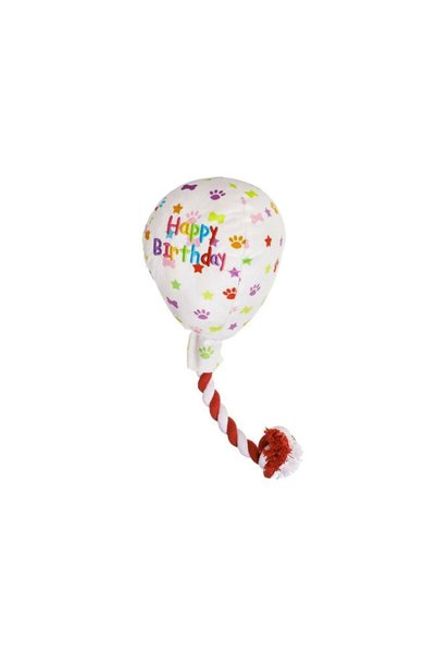 Jumbo Jucarie Caine, Balon "Happy Birthday" cu Sfoara & Efecte Sonore 13x8x23cm