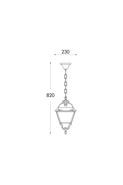 FUMAGALLİ SICHEM/CEFA outdoor lighting fixture transparent white E27 230 x 23...