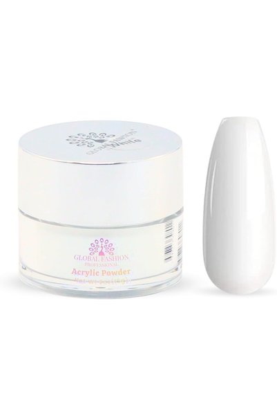 GLOBAL FASHION Professional Acrylic Powder White, 15g - Acrylic Nail Powder f...
