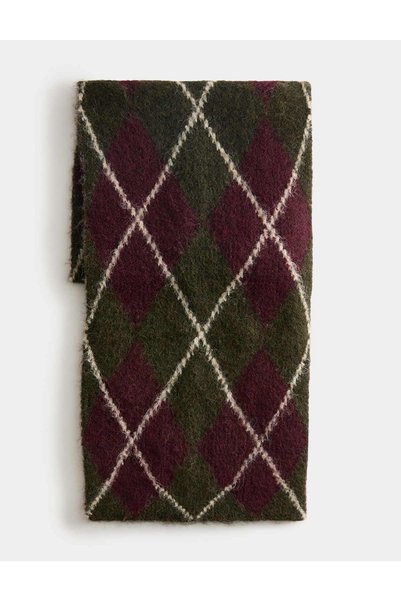 Marks & Spencer M&S 7096T Eșarfă Argyle XM, 1 mărime, BURGUNDY