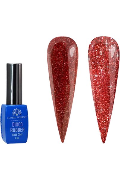 GLOBAL FASHION Professional Disco Reflective Rubber Base | 8ml | Long-lasting...