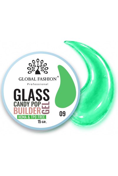 GLOBAL FASHION Professional Global Fashion Glass Candy Pop Builder Gel for Na...