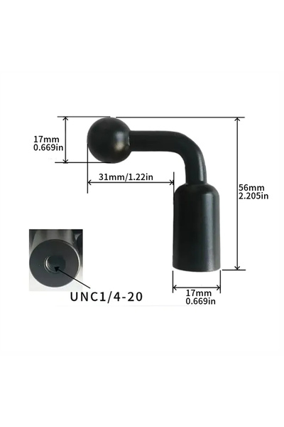 Choice black 17mm 1pcs 17mm Ball Head Adapter for Phone Tablet GPS Navigator ...