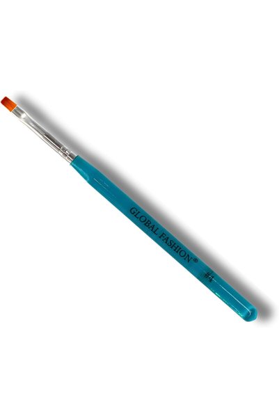 GLOBAL FASHION Professional Flat Nail Brush for UV Gel Polish - Create Stunni...